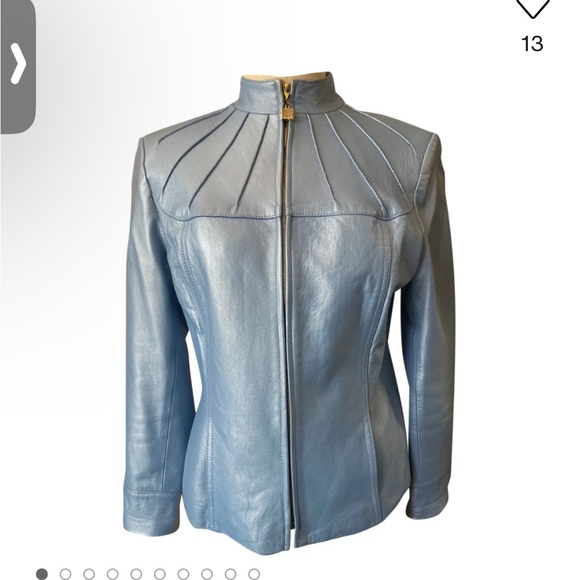 St. John sport leather bomber jacket  worn once - Picture 1 of 12